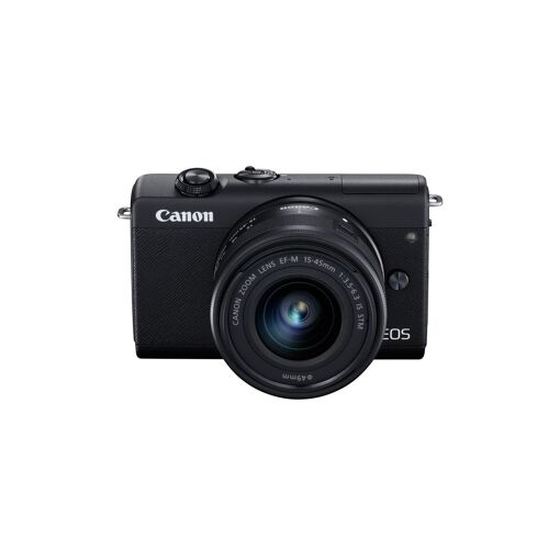 Appareil photo Canon EOS M200 24,1 MP sans miroir avec objectif EF-M 15-45 mm f/3,5-6,3 IS STM - Noir