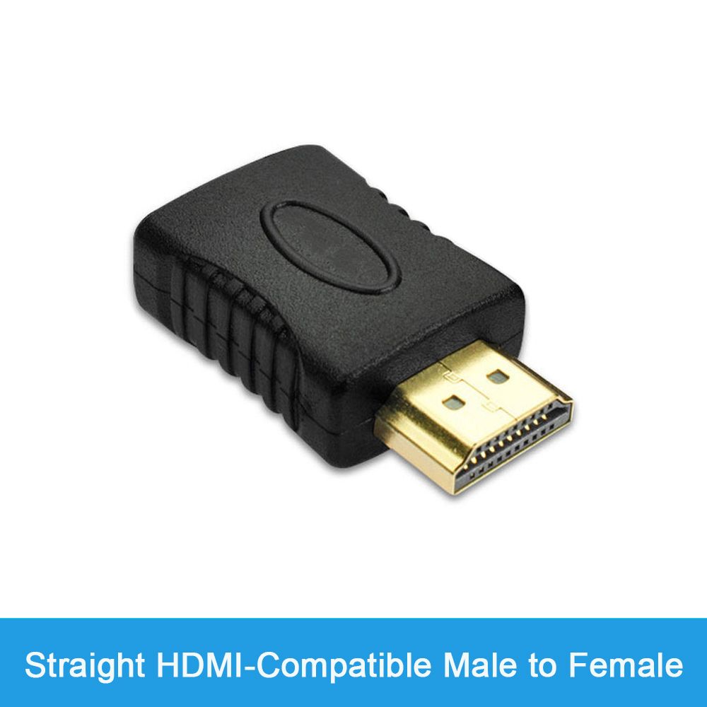 Nipseyteko Straight HDMI Adapter 90 Degree Angle, 4K HD Compatible, Male to Female, Resistant Converter