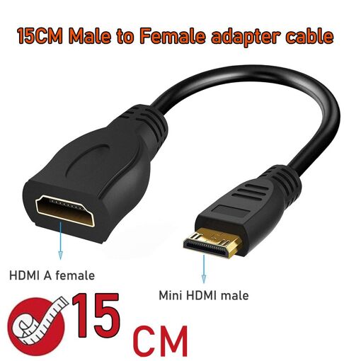 Câble HDMI Mini Nipseyteko 4K 60Hz (15 cm)