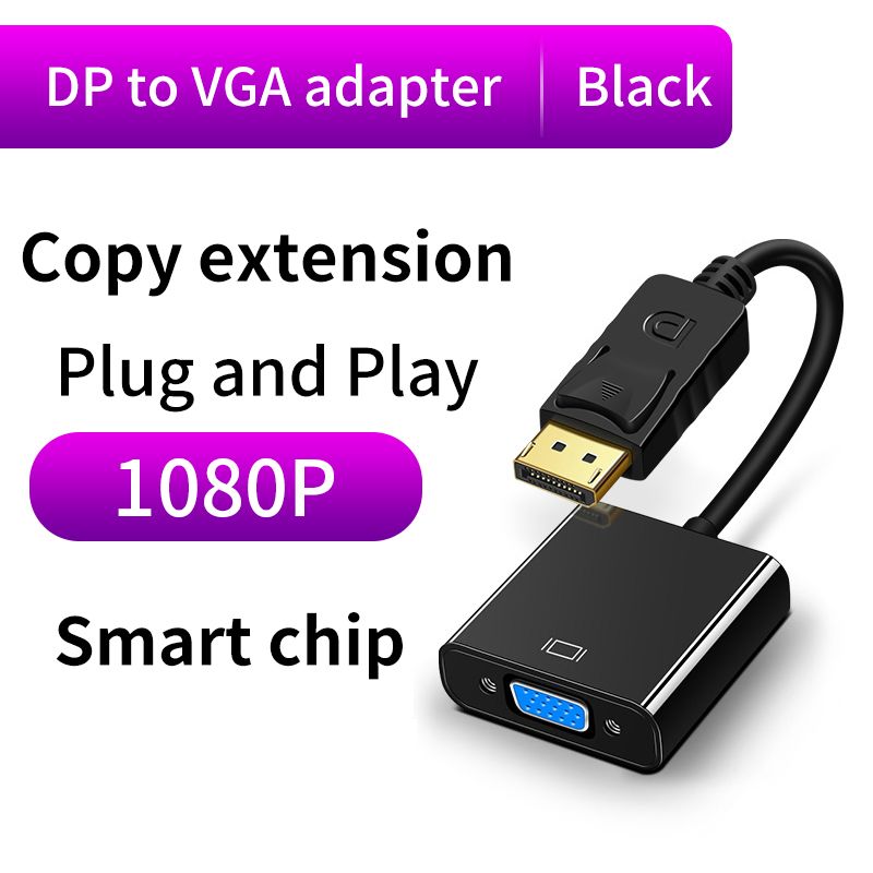 Nipseyteko DisplayPort to VGA Adapter Cable