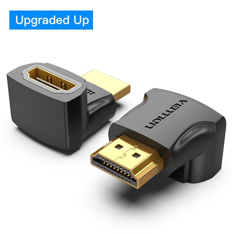 Nipseyteko 2-Piece HDMI 90-270 Degree Adapter Convertor