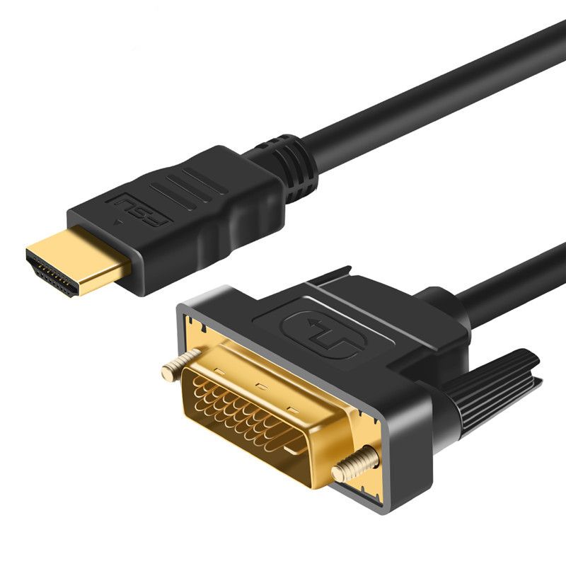 Nipseyteko 1m White DVI-D to HDMI Adapter Cable