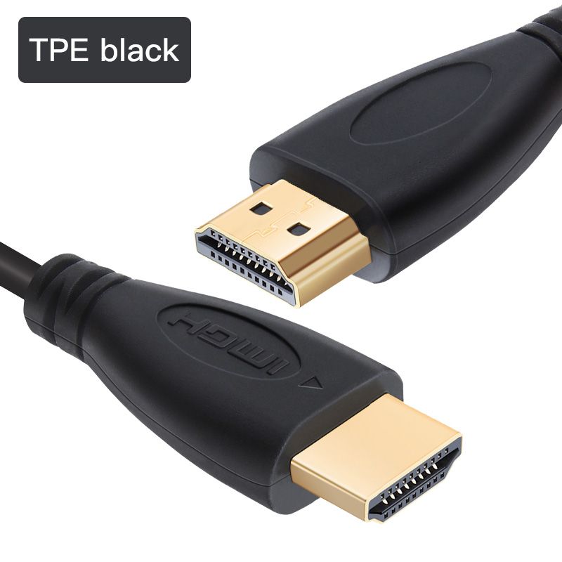 Câble HDMI Haute Vitesse Nipseyteko, 10m, Noir avec Plaqué Or