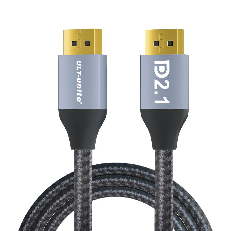 Nipseyteko DisplayPort 2.1 Cable - 2m, 16K, 60Hz, 8K, 120Hz, 80Gbps