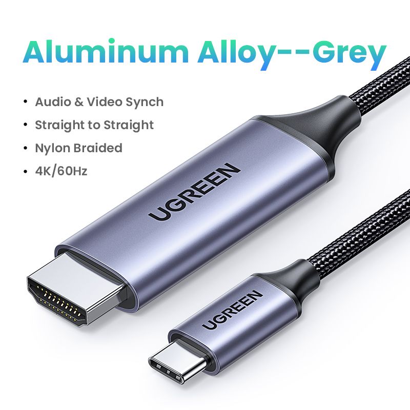 Cable USB Tipo C a HDMI 4K de Nipseyteko, 2 metros
