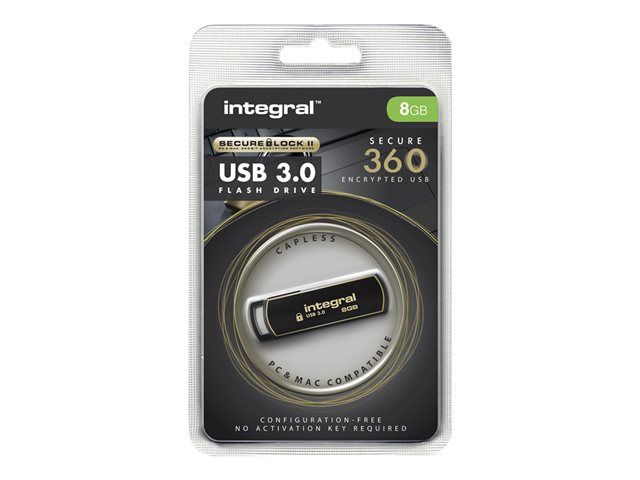 Unidad USB Integral Secure 360 - 8 GB - USB 3.0