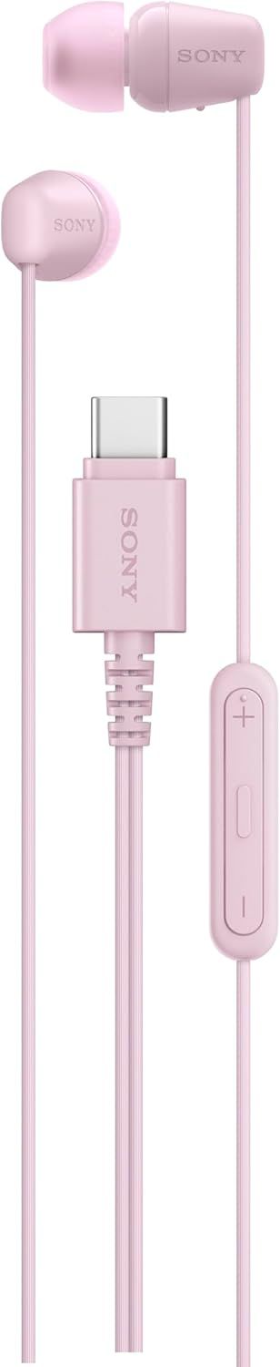 Sony IER-EX15C USB-C Wired Earbuds, Pink
