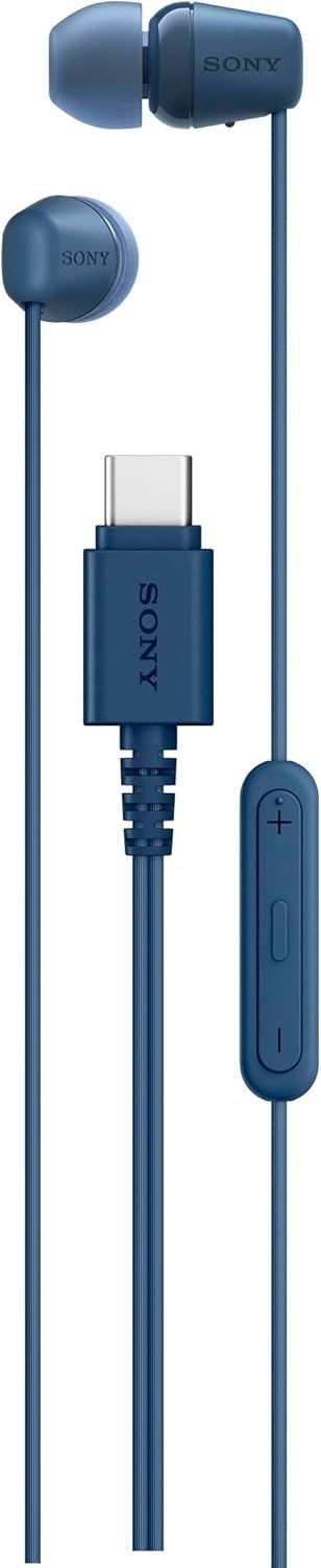 Sony IER-EX15C USB-C Wired Earbuds, Blue
