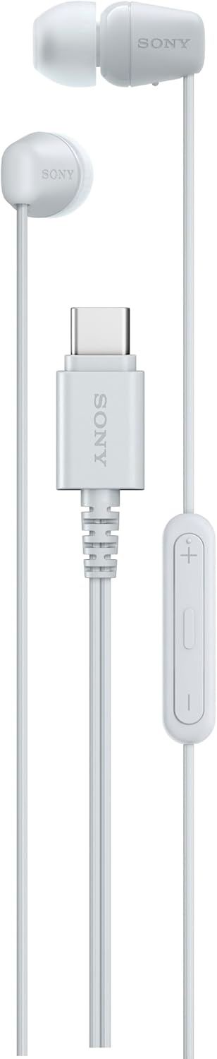 Sony IER-EX15C USB-C Wired Headphones, White