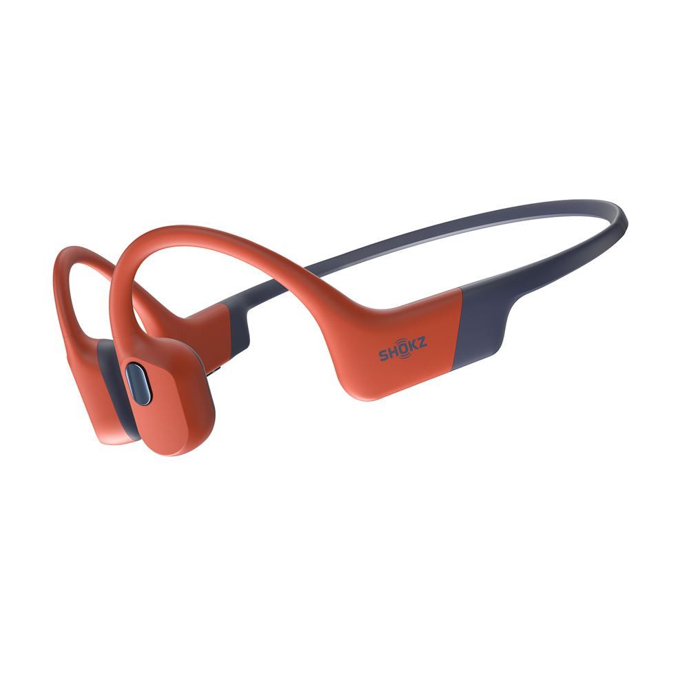 Casque de sport sans fil Shokz OpenSwim Pro avec conduction osseuse et réduction active du bruit rouge