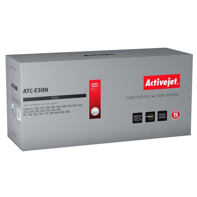 Activejet ATC-E30N Toner Cartridge (Canon E-30 Replacement, Supreme, 4000 Pages, Black)