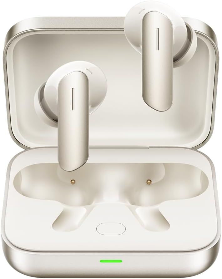 Realme Buds Air 7 Bluetooth Wireless Earphones with Hi-Res Stereo and Active Noise Cancellation - Gold