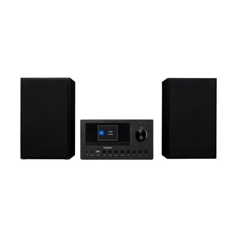 Medion Mini Hi-Fi Chain - DAB/FM Internet Radio - CD Player - 2 x 15W RMS - Black