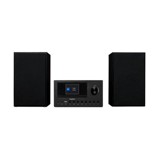 Chaîne Hi-Fi Mini Medion - Radio Internet DAB/FM - Lecteur CD - 2 x 15W RMS - Noir