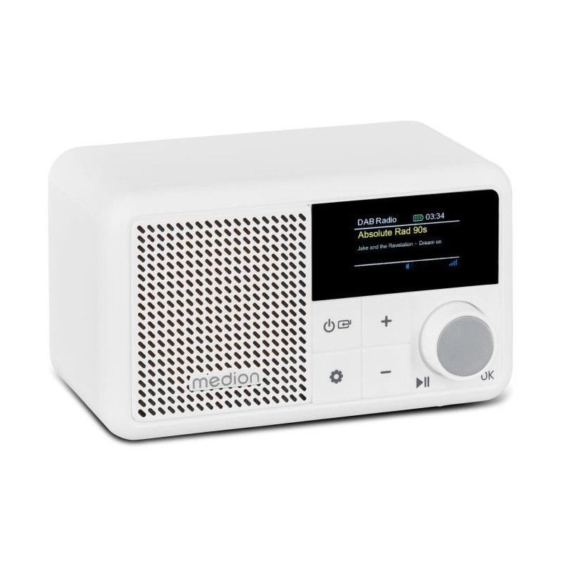 Medion Mini Radio - DAB/FM - 2W RMS - White
