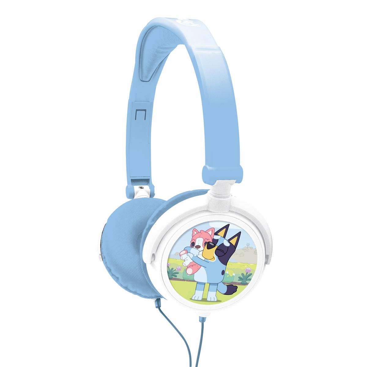 Auriculares estéreo con cable y limitación de volumen plegables Bluey de Lexibook