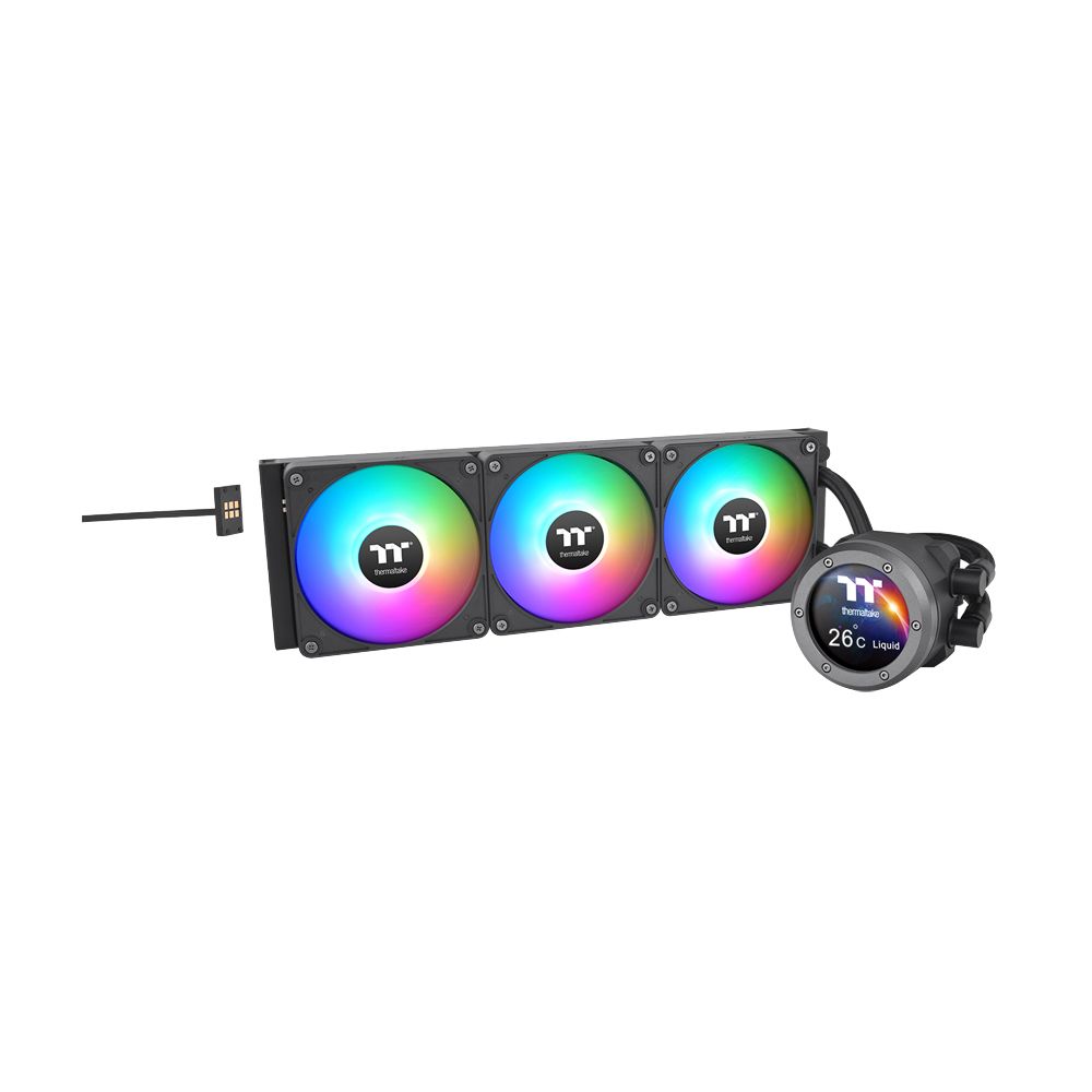 Thermaltake TH420 V2 Ultra EX ARGB CPU All-In-One Liquid Cooler - Water Cooling - Black