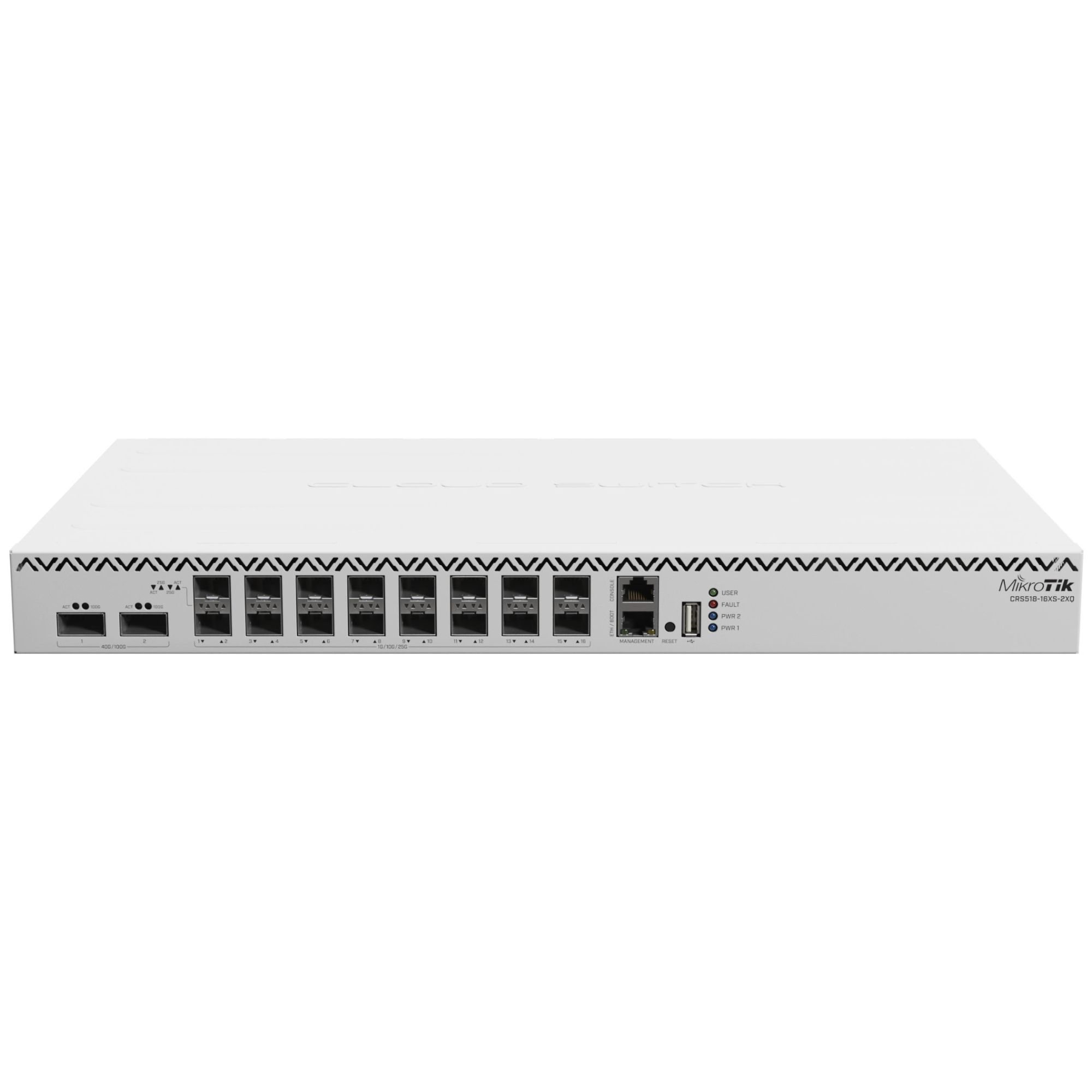 Mikrotik CRS518-16XS-2XQ-RM Managed Network Switch 10/100 Ethernet