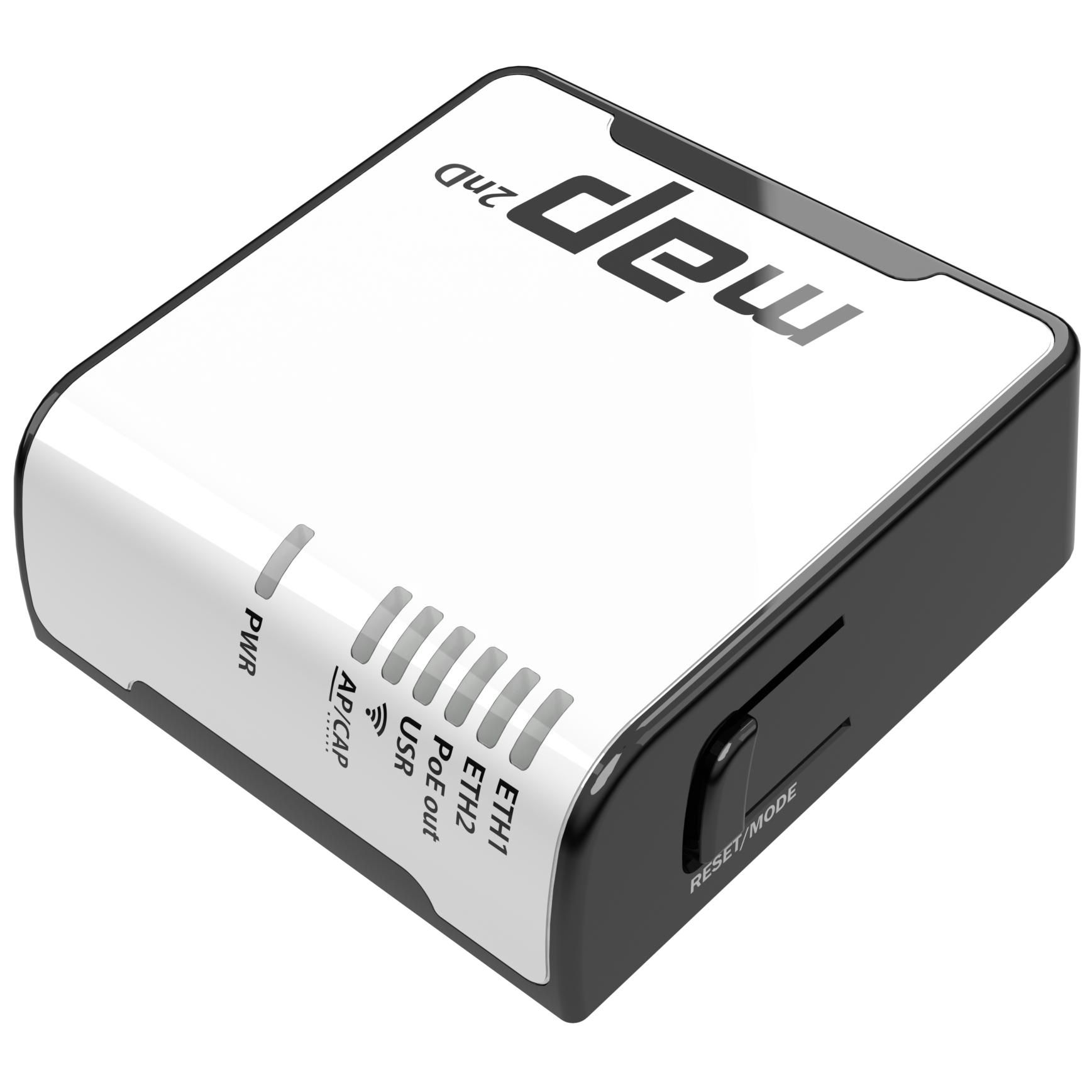 Mikrotik mAP, Black/White Ethernet Connection, PoE-Powered