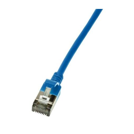 LogiLink Slim Cat6a U/FTP Network Cable, Blue, 2m