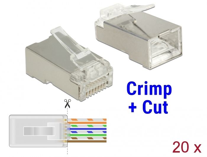 Conector Delock 86454 RJ-45 transparente