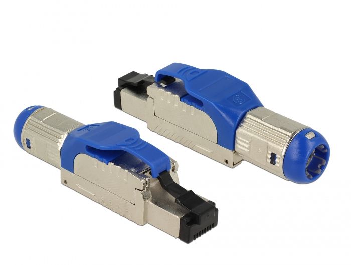 Conector RJ45 Delock Azul/Plata