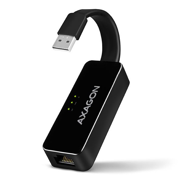 Axagon ADE-XR USB 2.0 to RJ-45 Cable Adapter, Black