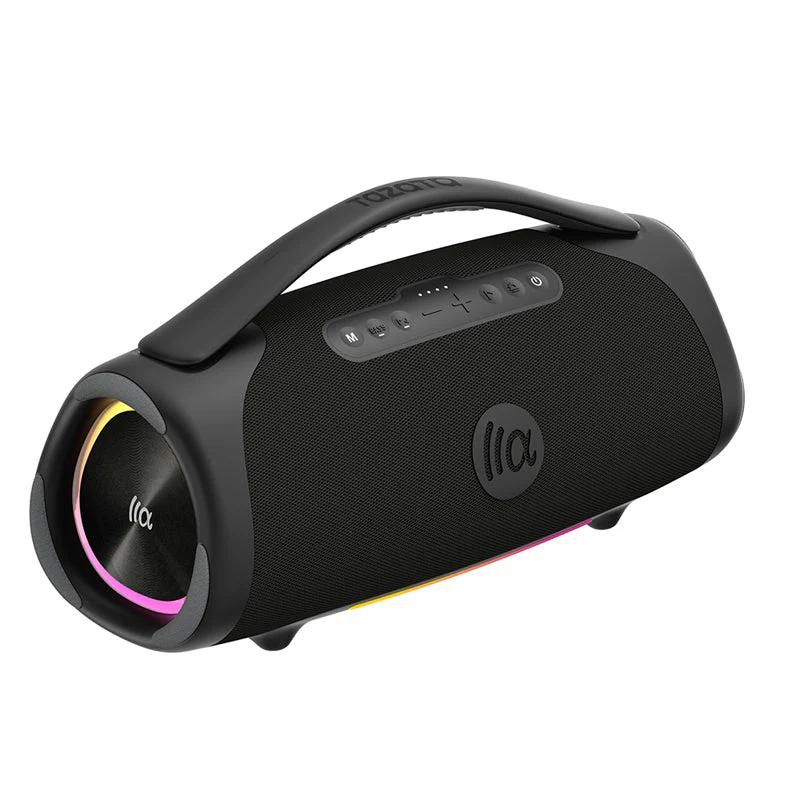 Haut-parleur de fête Bluetooth TAZATA 160W, étanche IPX7, puissance ultra élevée, autonomie 18 heures, design portable - Gris