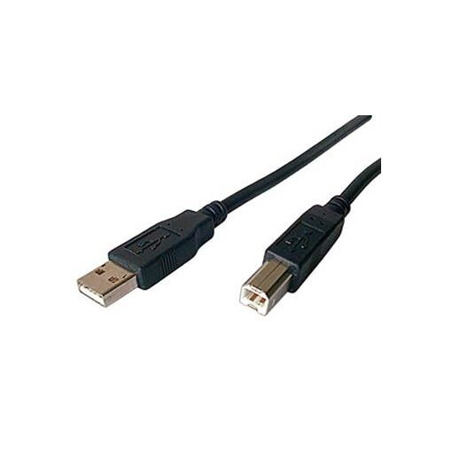 Câble USB Sharkoon 0,5 m USB 2.0 A vers B Noir
