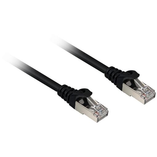 Cable Sharkoon Cat.6a SFTP, 0,25 m, Negro