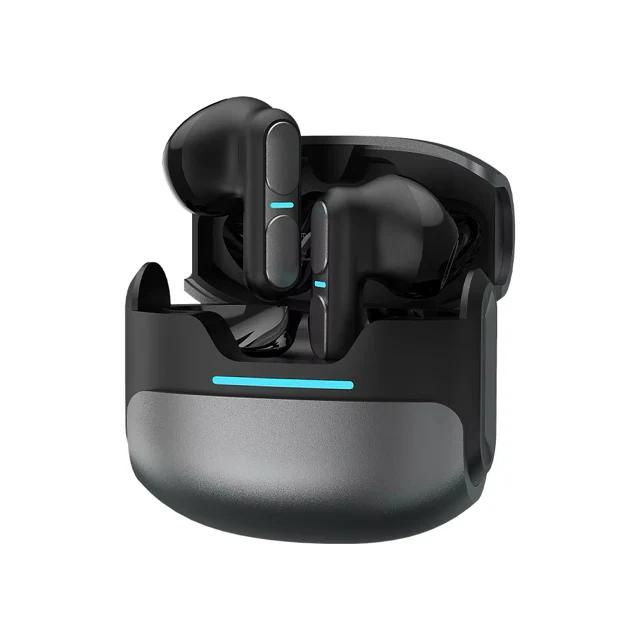 Langsdom Honor Award Wireless Headphones - Futuristic Design, High-Performance Gaming - White - Black