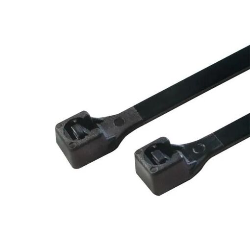 LogiLink - Serres-câbles en nylon noir, type échelle, longueur 20 cm, épaisseur 2,5 mm, paquet de 100