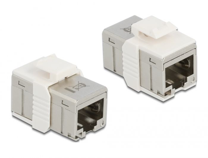 Delock RJ45 Gender Changer, Grey
