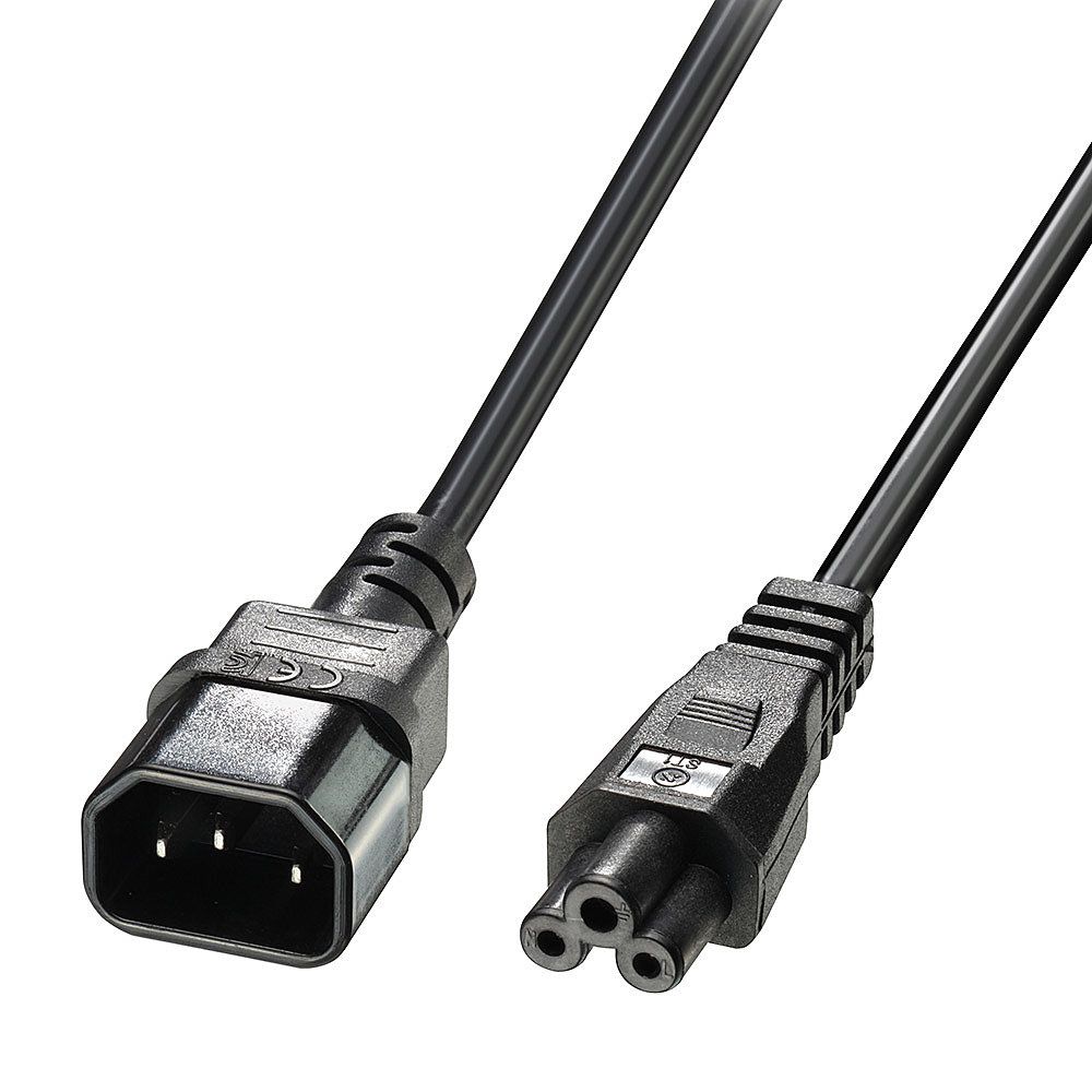 Câble électrique Lindy C14-C5, 5 m, Noir