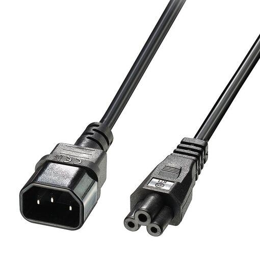 Lindy C14 to C5 Power Cable, 5m, Black