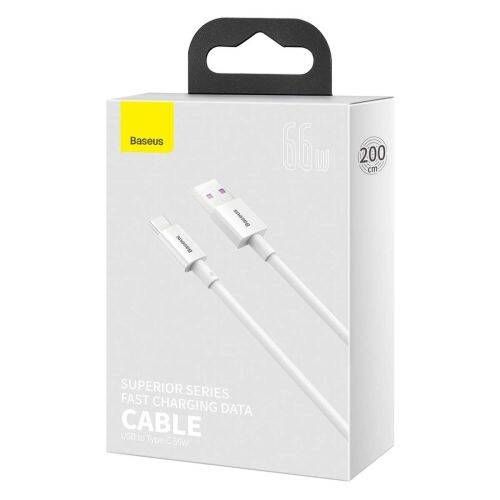 Baseus Superior Series Type-C Fast Charging Cable 66W (11V/6A) 2m White