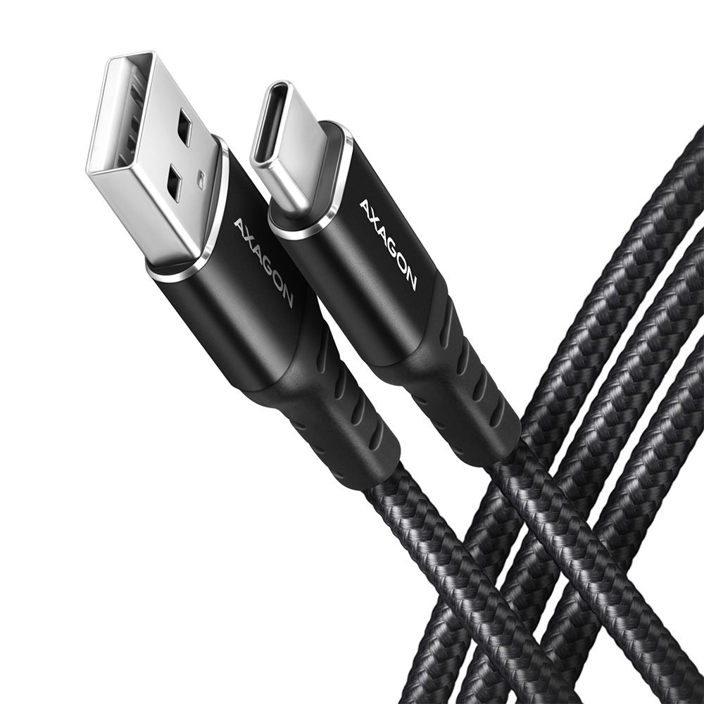 Axagon USB Cable 1m USB 2.0 A to C Black