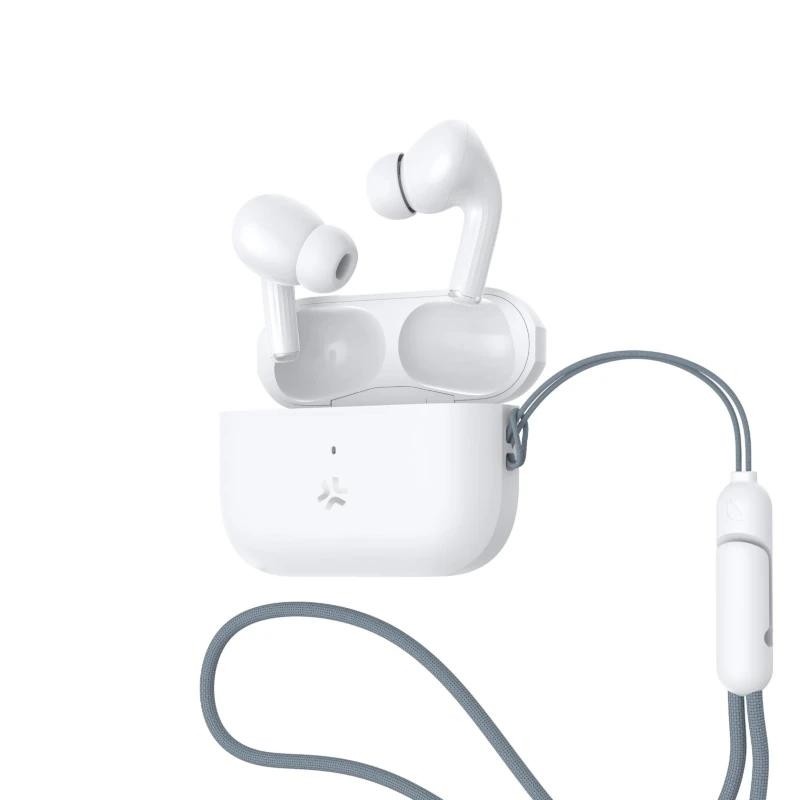 Celly Harmony True Wireless Bluetooth Earbuds ANC+ENC White