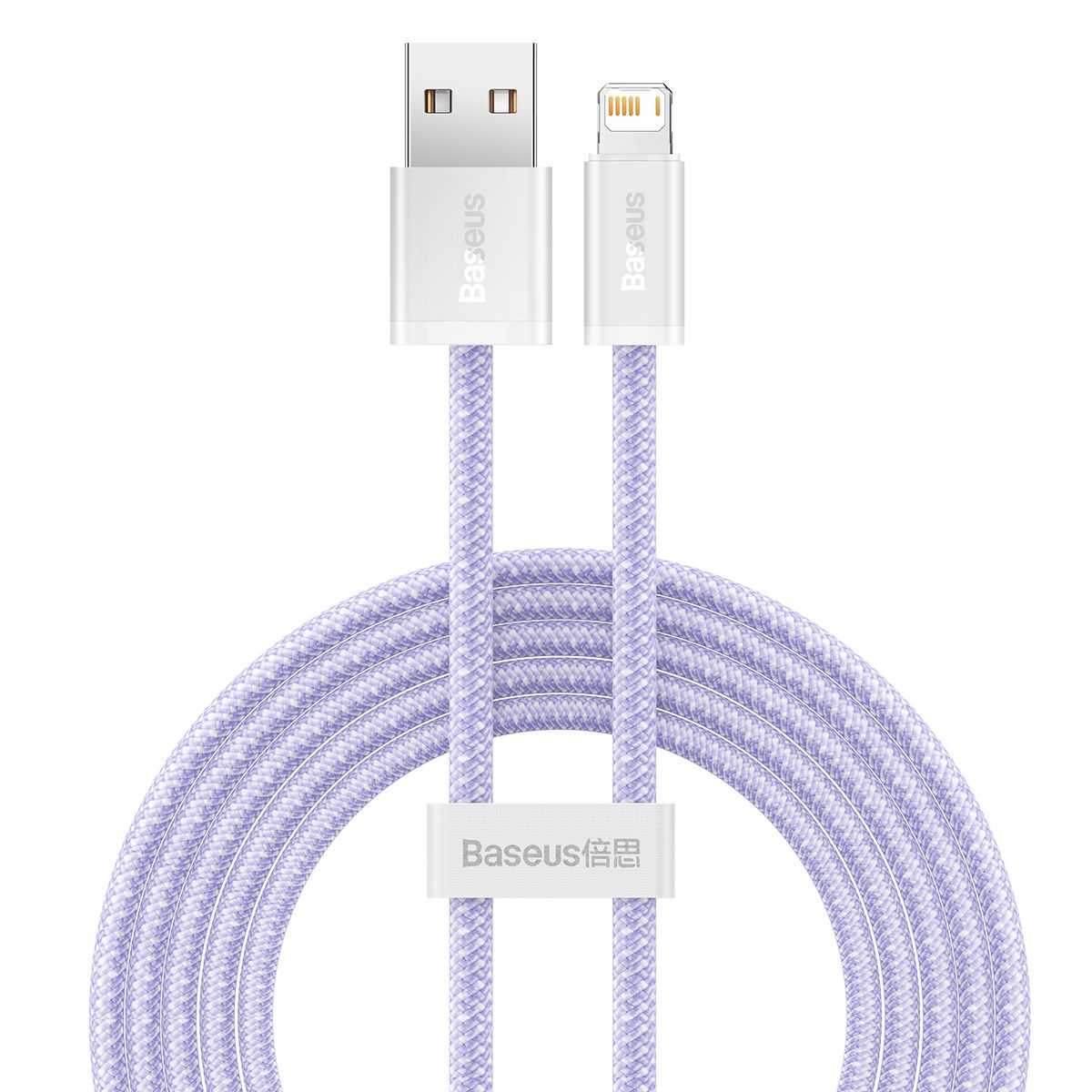Cable Baseus Dinámico USB a Lightning, 2.4A, 2m (Morado)
