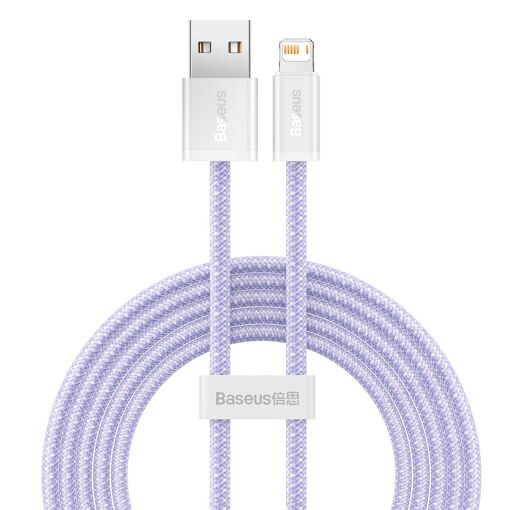 Cable Baseus Dinámico USB a Lightning, 2.4A, 2m (Morado)