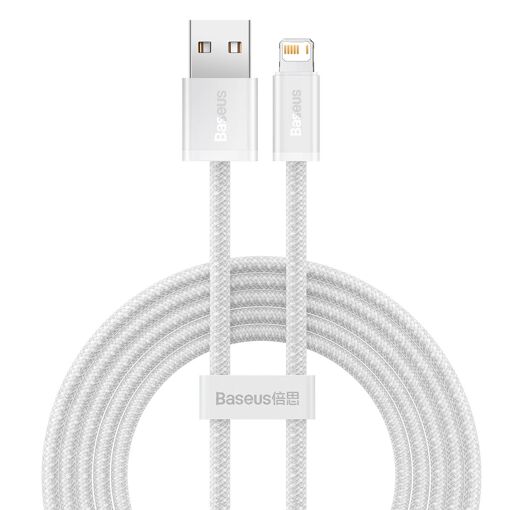 Cable Baseus Dinámico USB a Lightning, 2.4A, 2m (Blanco)