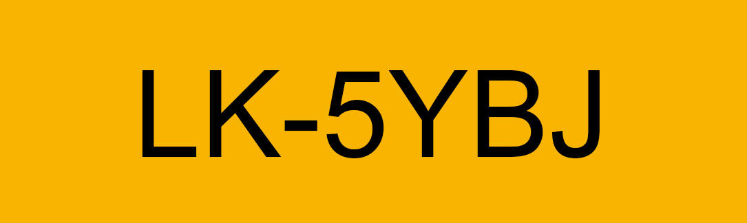 Epson Label Tape Black on Yellow