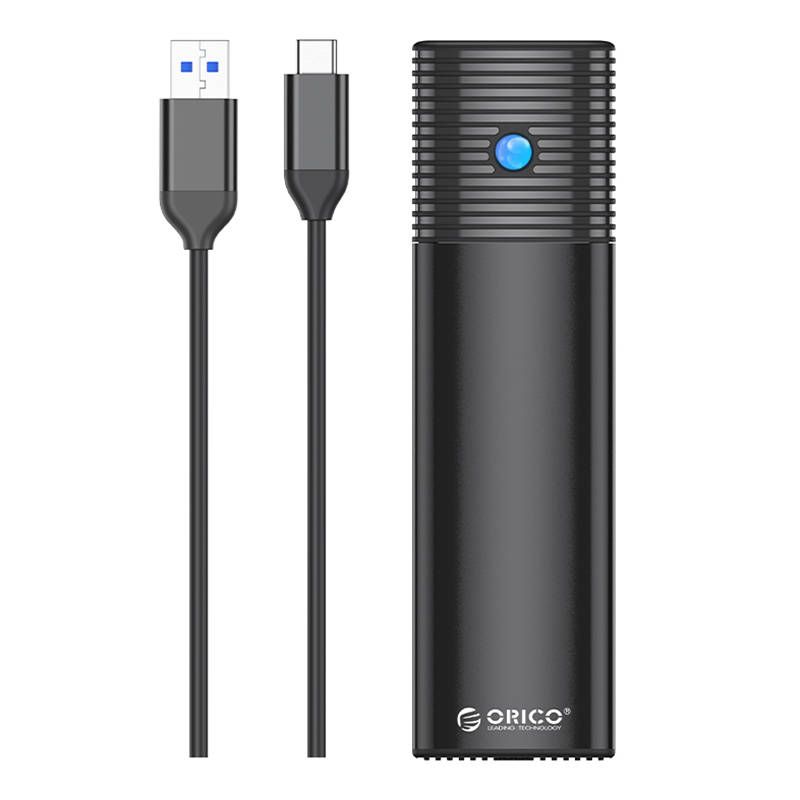 Orico M.2 SATA External Drive Enclosure, USB-C, 5Gbps (Black)