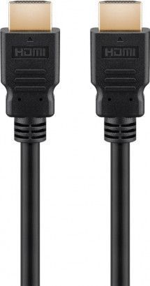 Goobay 0.5m HDMI Cable with Ethernet, 2x HDMI Type A (Standard), Black