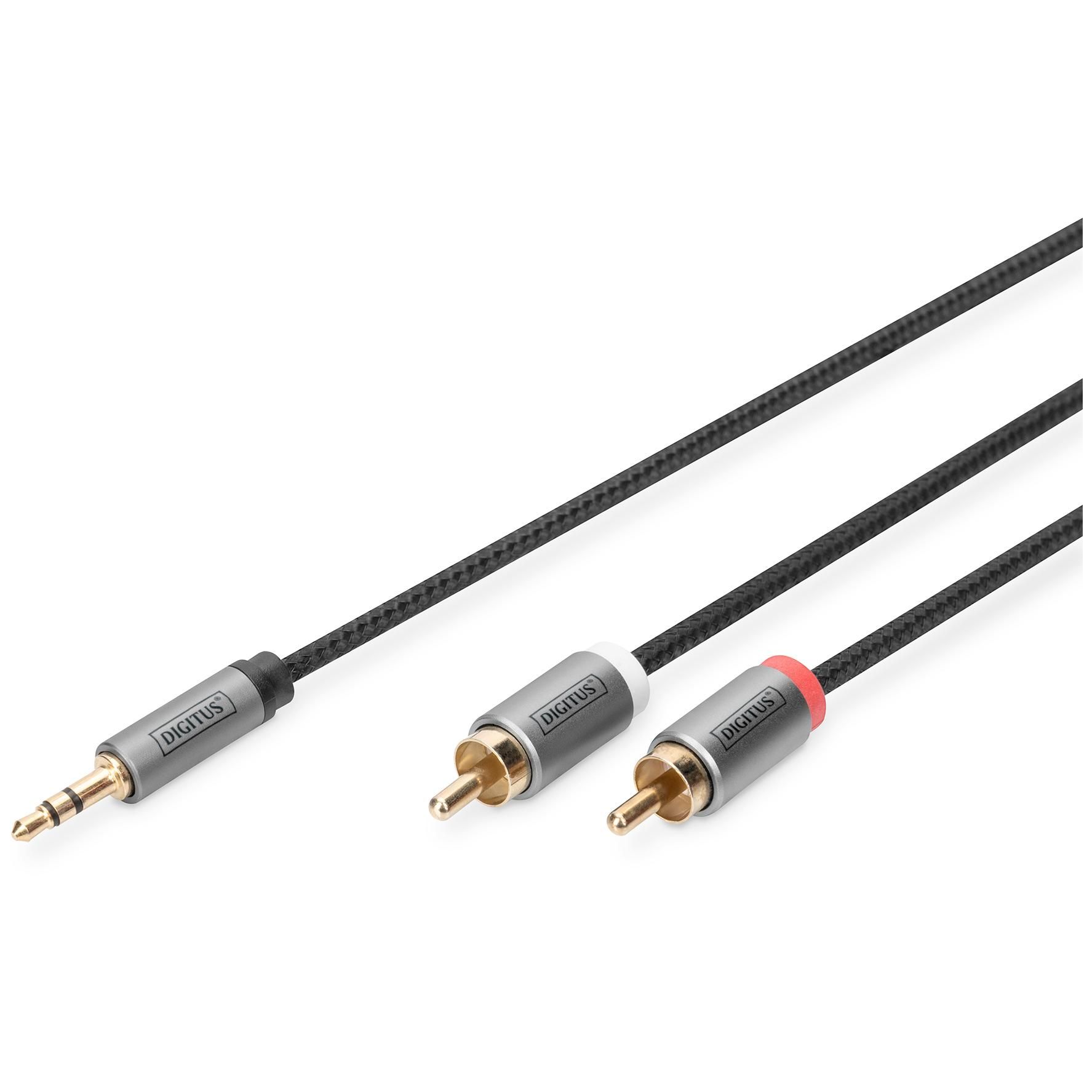 Digitus Audio Adapter Cable, 3.5mm Jack to RCA