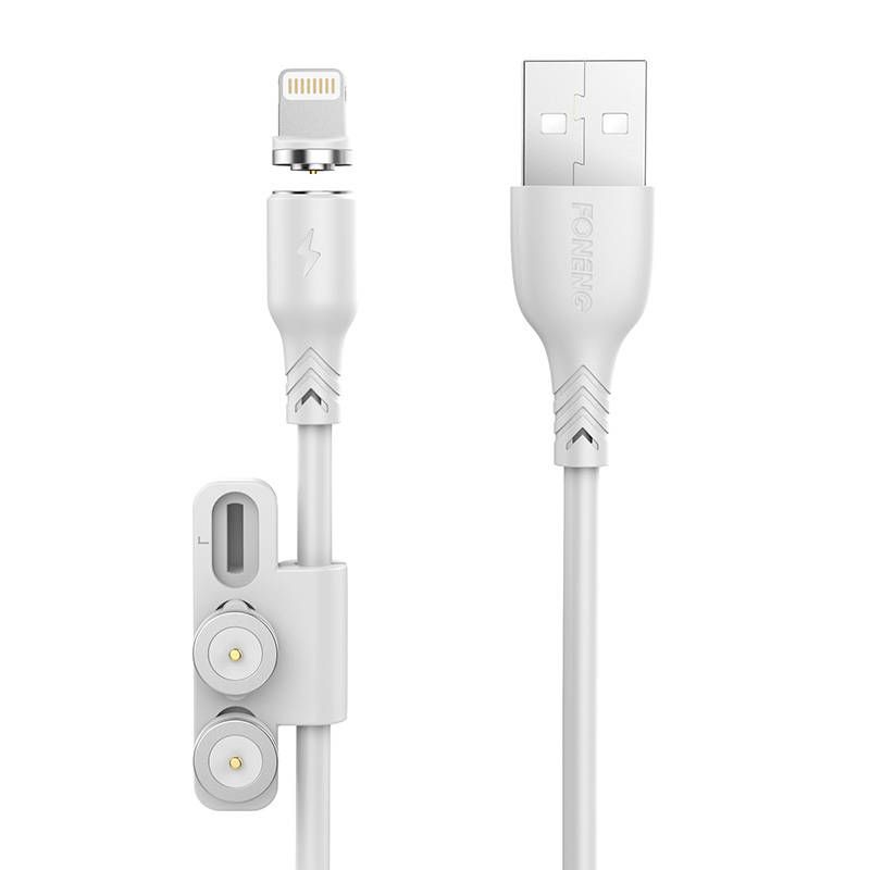 Foneng X62 3W1 Magnetic USB Cable (White)