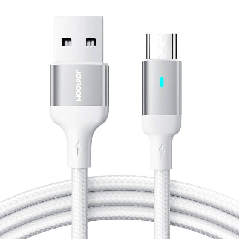 Joyroom 2.4A Micro USB to USB-A Cable, 2m (White)