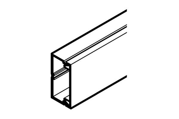 Rehau Axis Mini Duct, 32x16 inch, PVC White, 2m Length