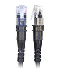 PatchSee Cat6a Network Cable, 4.9m, Black (STP/UTP)