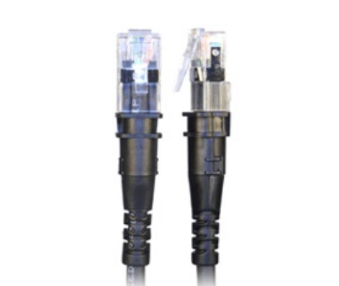 PatchSee Cat6a U/UTP Cable - 2.4m, Black (TP-6A-U/8)